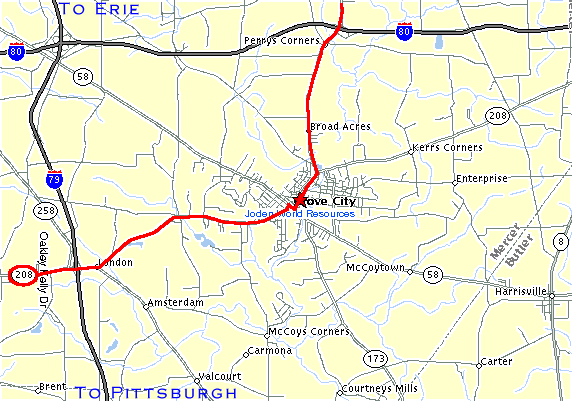Large Map of Store Location