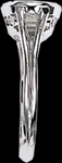 Golconda oval diamond in modern setting